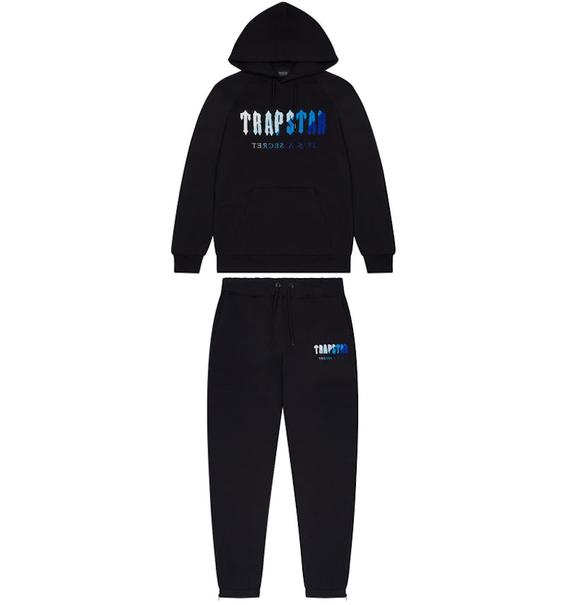 Trapstar Chenille Decoded Hoodie Tracksuit Black Ice Flavours