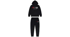 Trapstar Chenille Decoded Hoodie Tracksuit Black/Red