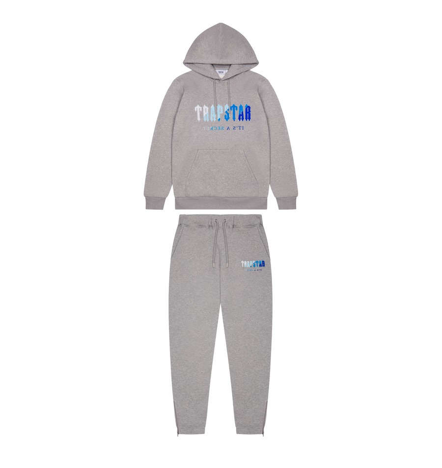 Trapstar Chenille Decoded Hoodie Tracksuit Grey Ice Flavours 2.0 ...