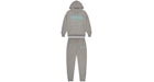 Trapstar Chenille Decoded Hoodie Tracksuit Grey/Light Blue