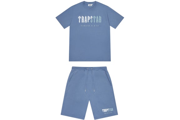 Trapstar Chenille Decodificado Conjunto Corto Azul