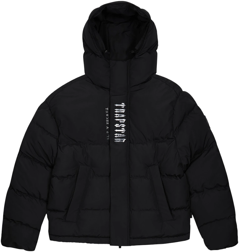 Trapstar Decoded 2.0 Hooded Puffer Jacket Black/Camo Men's - SS23 - US