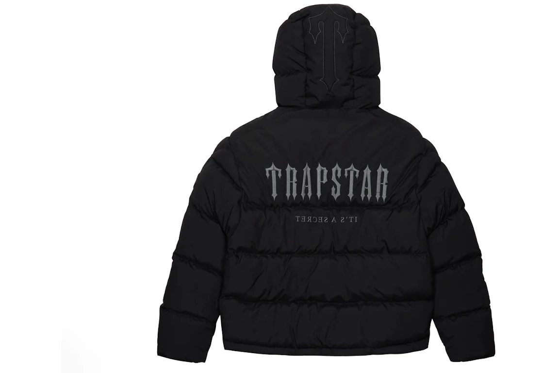 Trapstar Decoded 2.0 Hooded Puffer Jacket Black FW22 CA Trapstar Decoded 2.0 Hooded Puffer Jacket Black FW22 CA