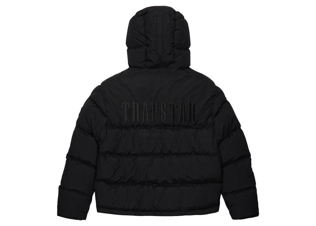 Pre-owned Trapstar Decoded 2.0 Hooded Puffer Jacket Blackout Edition
