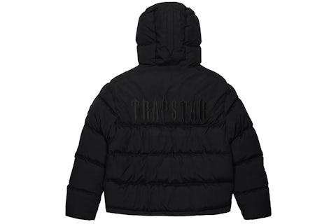 Trapstar Decoded Hooded Puffer Jacket Blackout Edition Men's