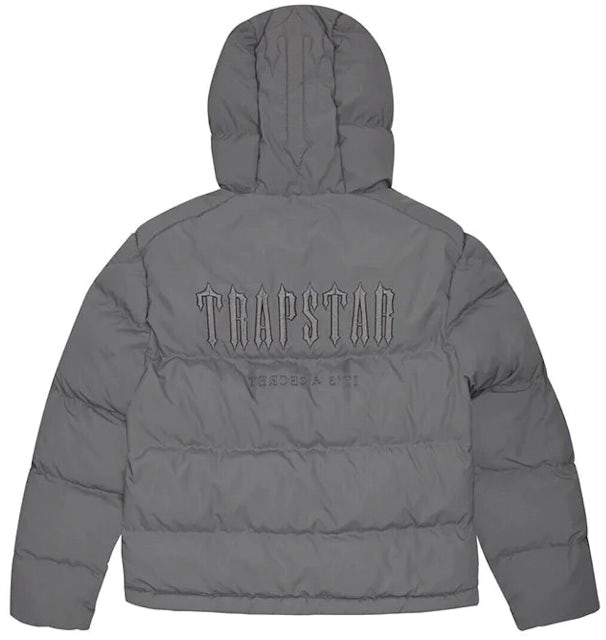 Dark Grey Hooded Puffer Jacket