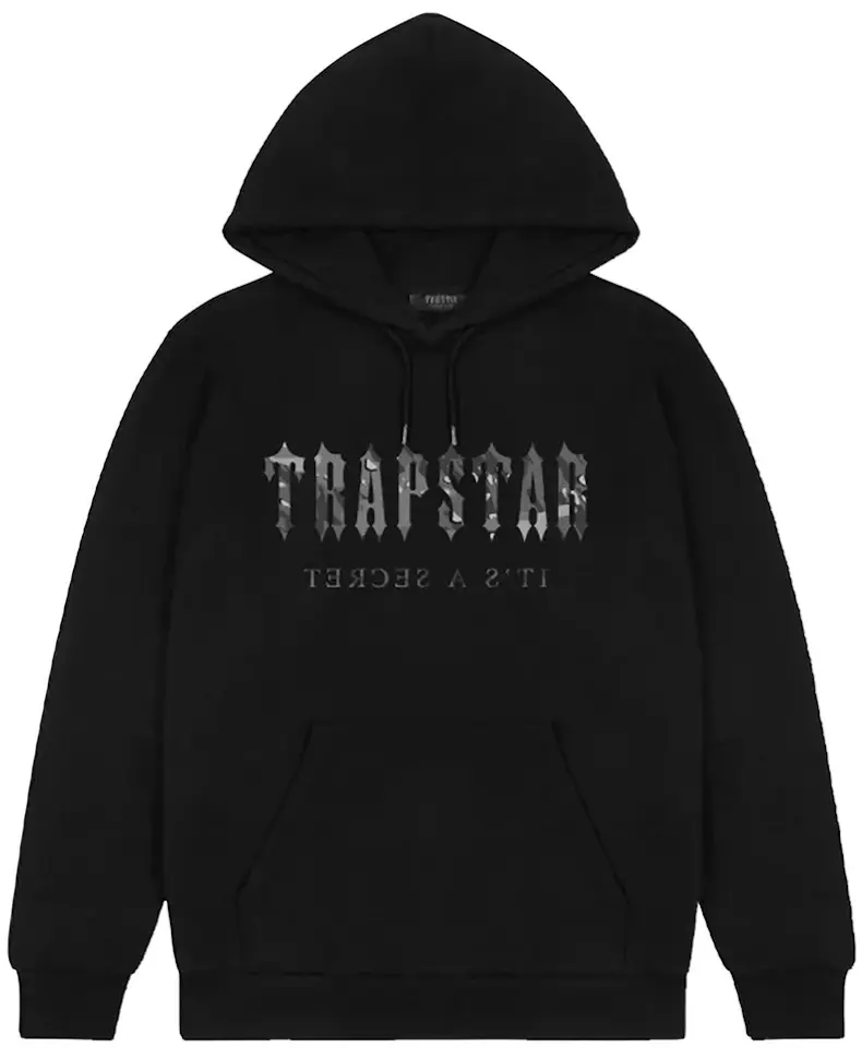 Trapstar Decoded Camo Hoodie Blackout Edition Herren - FW23 - DE