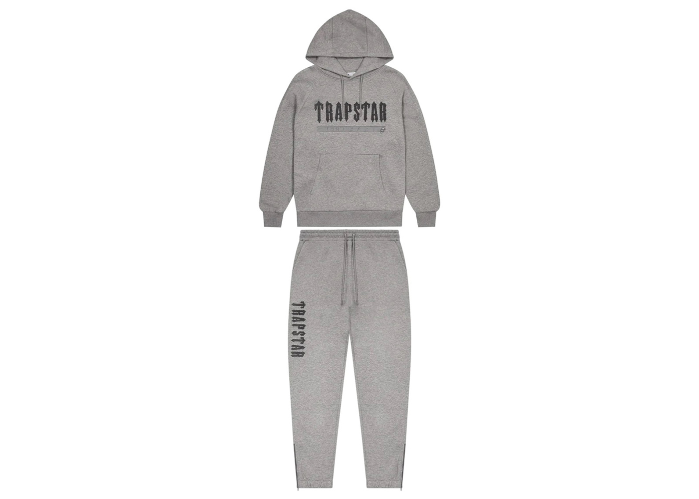 Trapstar Chenille Decoded 2.0 Hoodie Tracksuit Grey/Blue Men's 