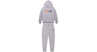 Trapstar Decoded Chenille Hooded Tracksuit Grey/Orange
