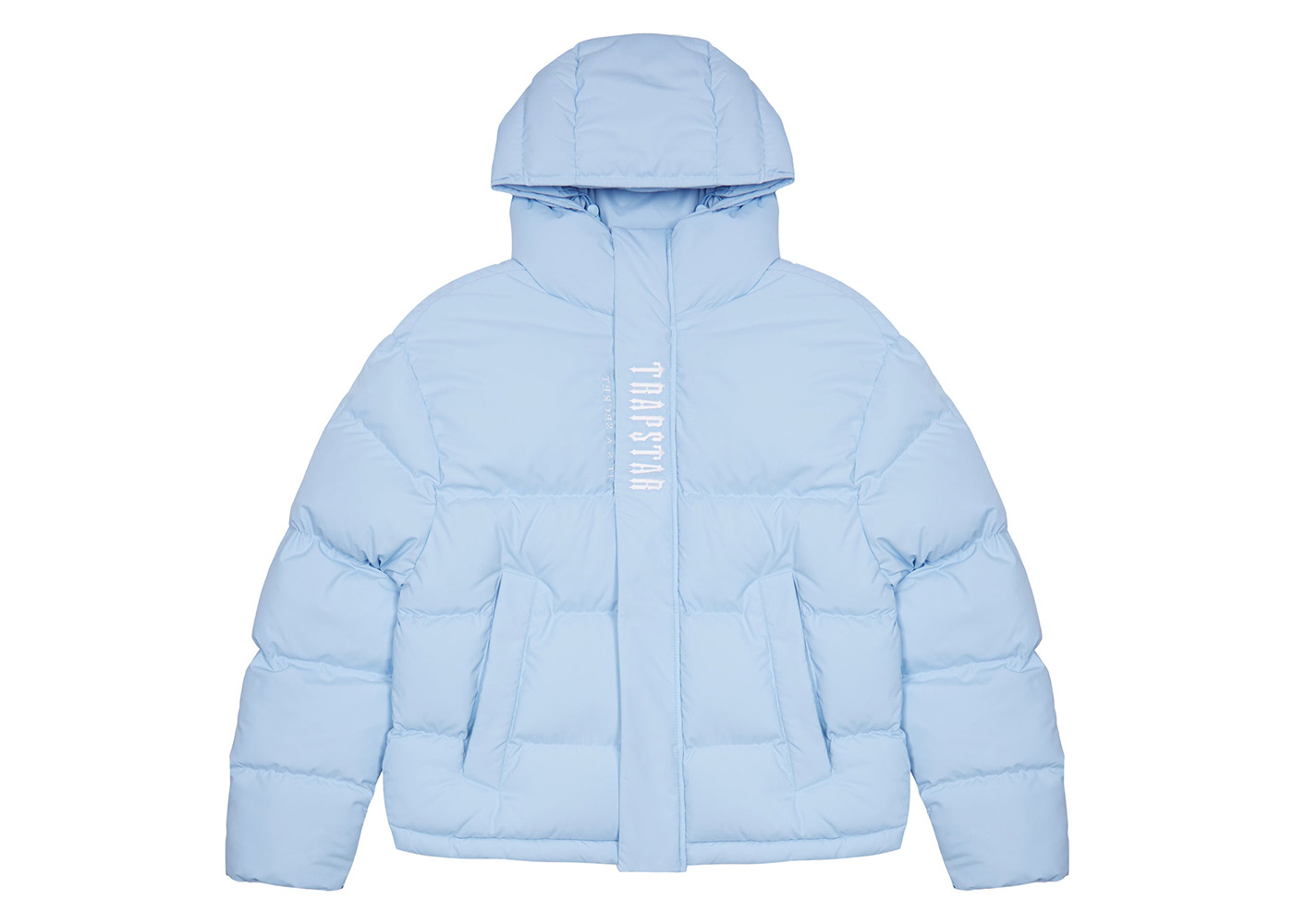 Trapstar Decoded Hooded Puffer 2.0 Ice Blue Men's - FW22 - GB