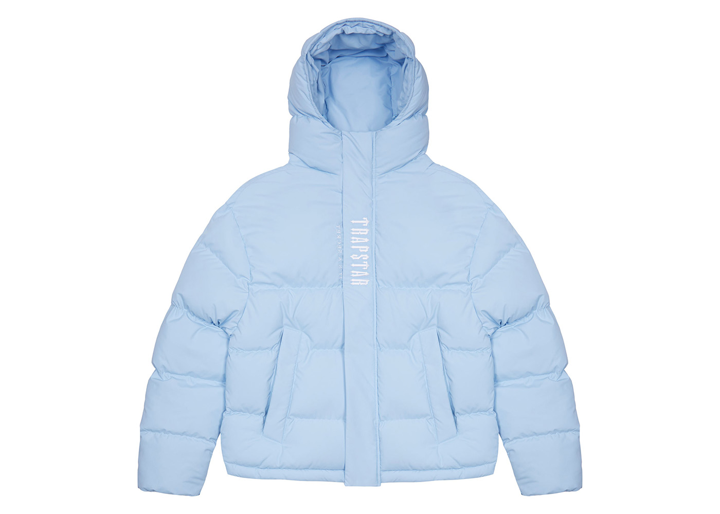 Trapstar Decoded Hooded Puffer 2.0 Ice Blue Men's - FW22 - US