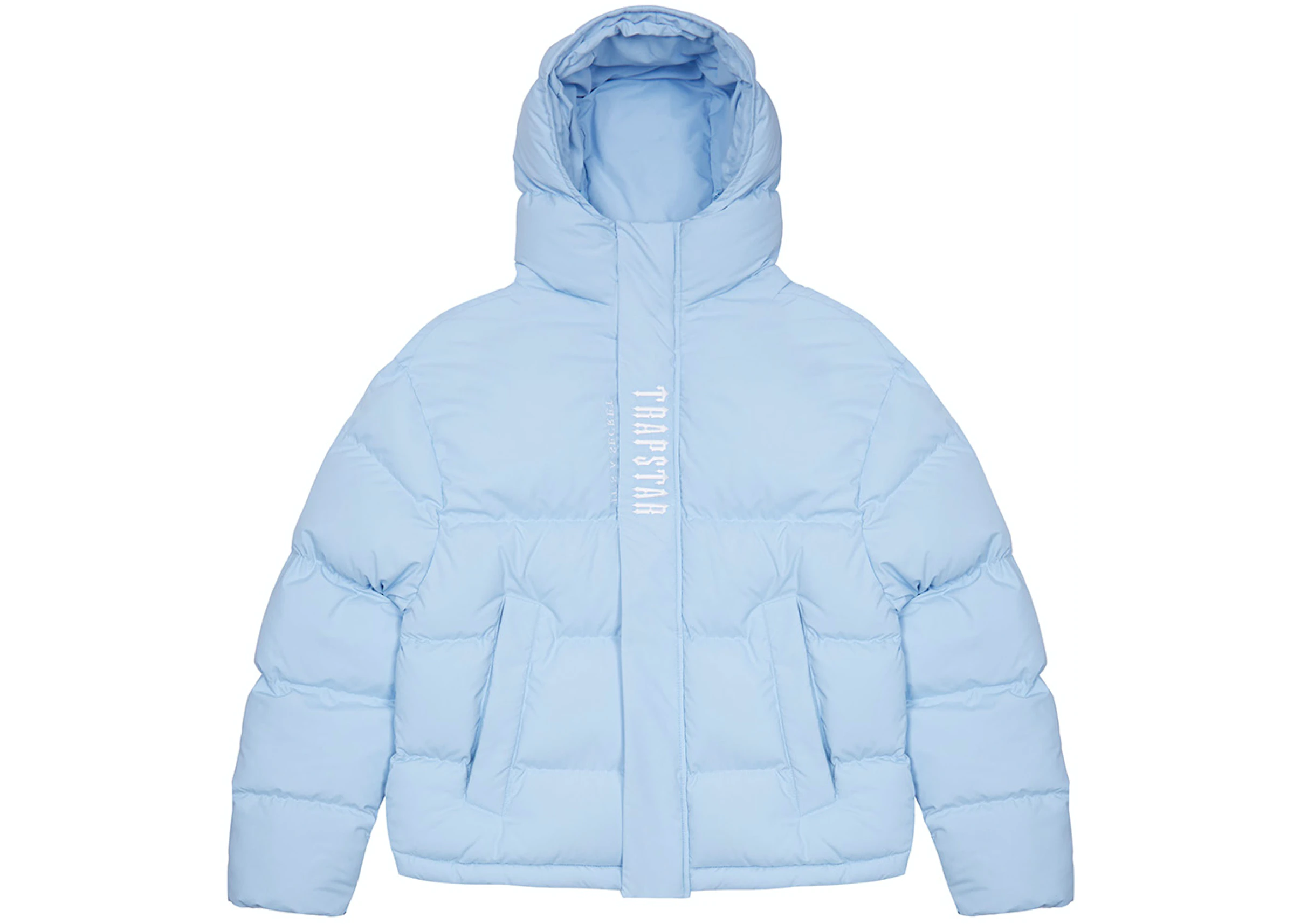 Trapstar Decoded Hooded Puffer Ice Blue FW22 US | lupon.gov.ph