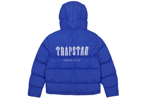 Chaqueta Trapstar Decoded Puffer 2.0 con capucha Dazzling Blue