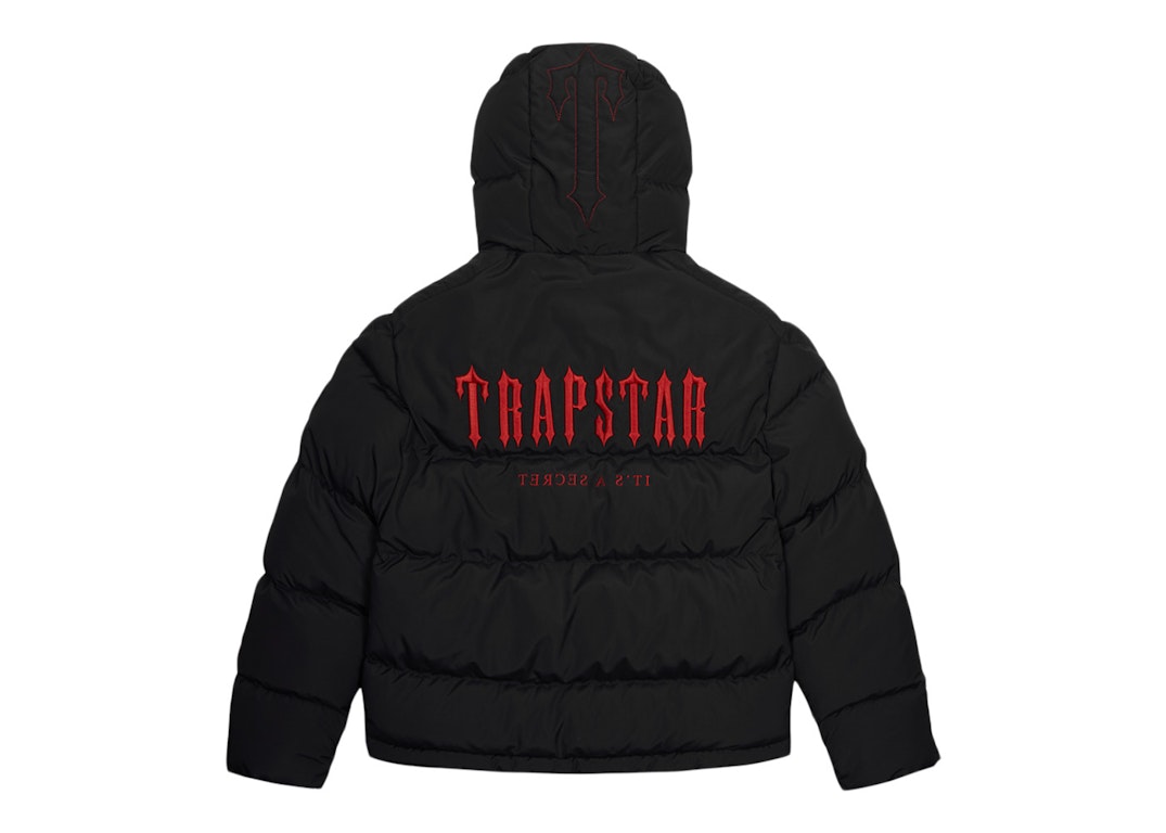 Pre-owned Trapstar Decoded Hooded Puffer 2.0 Jacket Infrared Edition
