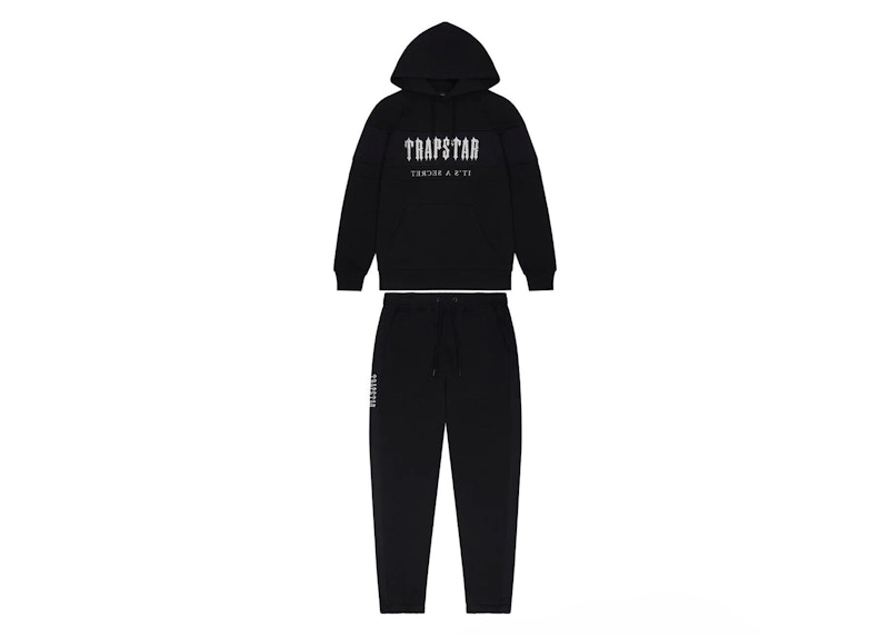 Trapstar Decoded Mesh Panel Hoodie Tracksuit Black メンズ - FW22 - JP