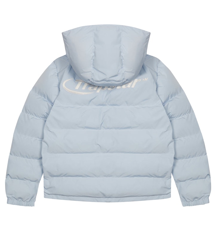 Pre-owned Trapstar Hyperdrive Detachable Hooded Puffer Jacket Ice Blue