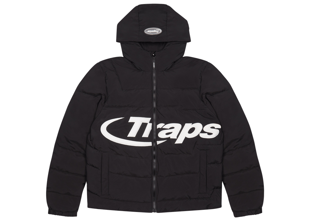 Trapstar Hyperdrive Hooded Puff Puffer Jacket Black/Tie Dye Men's