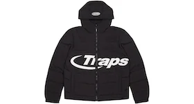 Trapstar Hyperdrive Hooded Puff Puffer Jacket Black/Tie Dye