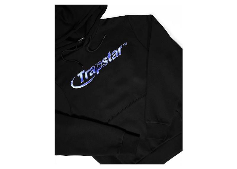 Trapstar Hyperdrive Midnight Chrome Hooded Tracksuit Black Men's FW23