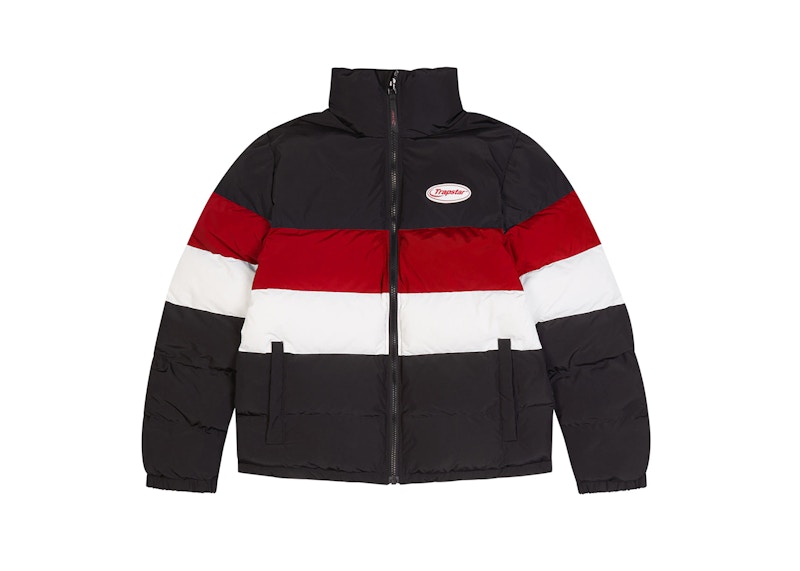 Trapstar Hyperdrive Puffer Jacket Black/Red/White