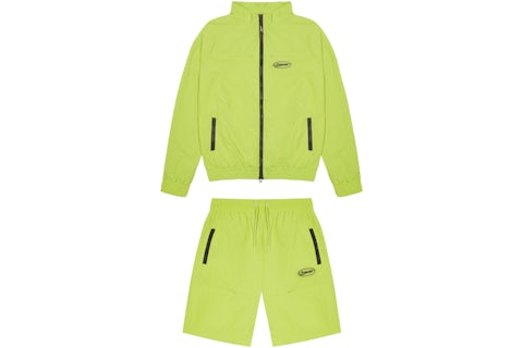 Trapstar Hyperdrive Ripstop Track Top & Short Set Lime Trapstar Hyperdrive Ripstop Track Top & Short Set Lime