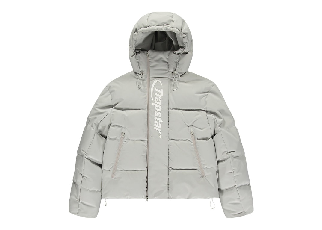 Pre-owned Trapstar Hyperdrive Technical Puffer Jacket Light Grey