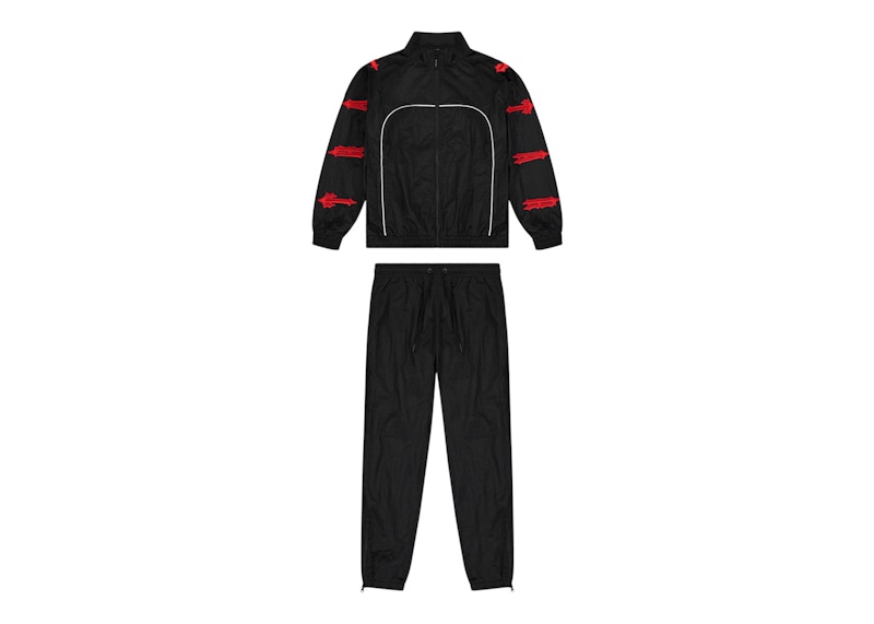 Trapstar Irongate 2.0 Shellsuit Black/Red Men's - SS23 - US