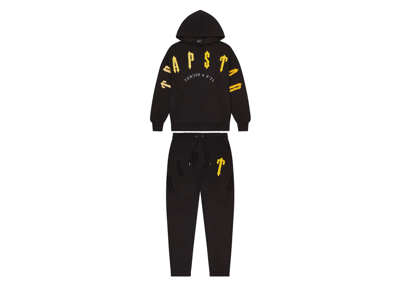 Trapstar Irongate Arch Chenille 2.0 Tracksuit Black/Yellow Men's 