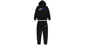 Trapstar Irongate Arch Chenille Hoodie Tracksuit Black Ice Edition