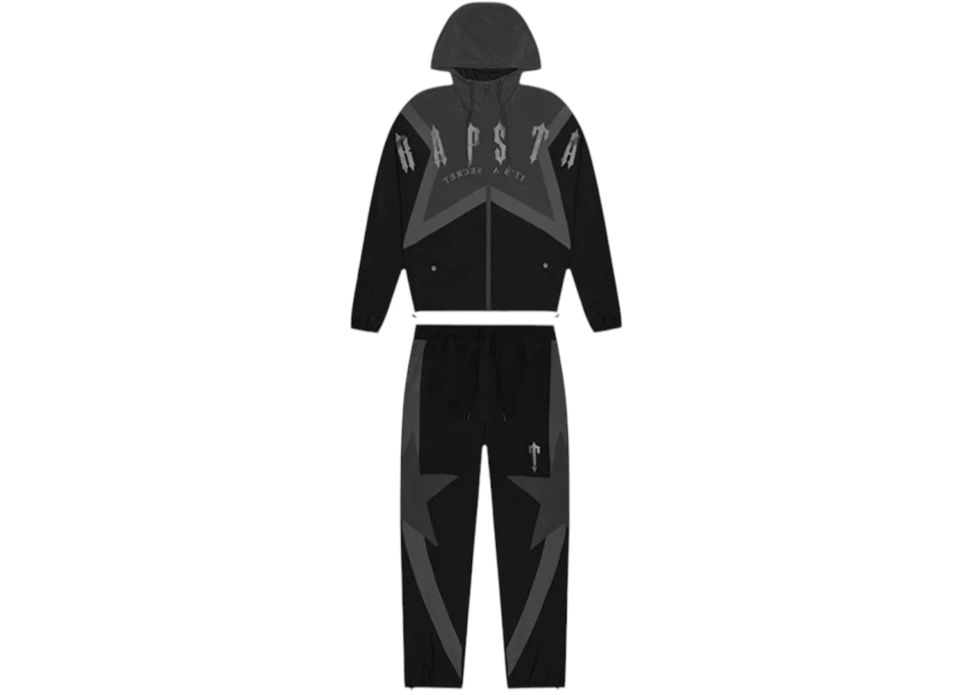 Trapstar Irongate Arch Star Shell Tracksuit Tracksuit Black Men's ...