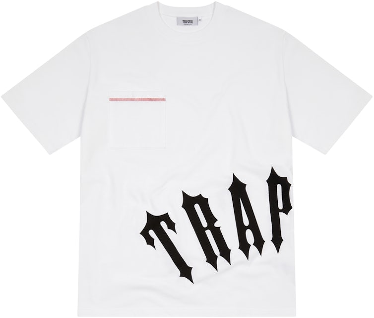 Trapstar Irongate Arch Wrap T-shirt White/Red Men's - FW22 - US