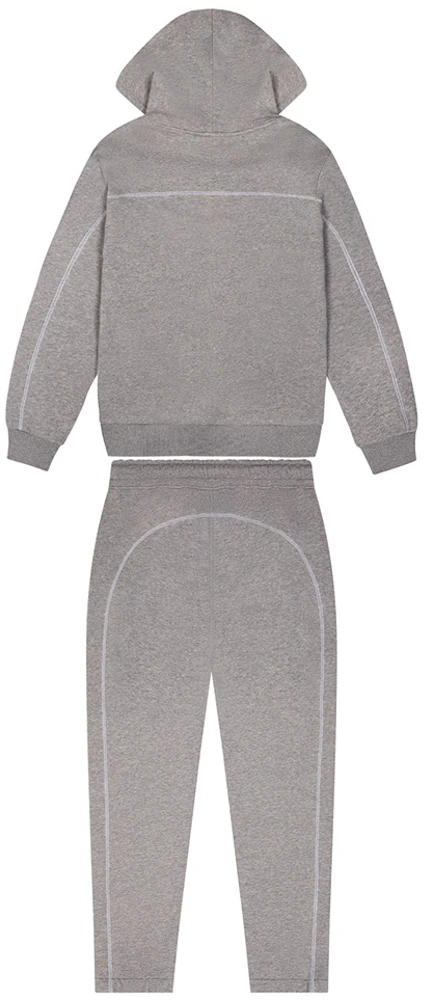 Trapstar Irongate Chenille Arch Hooded Tracksuit Grey/Sea Blue Men's ...