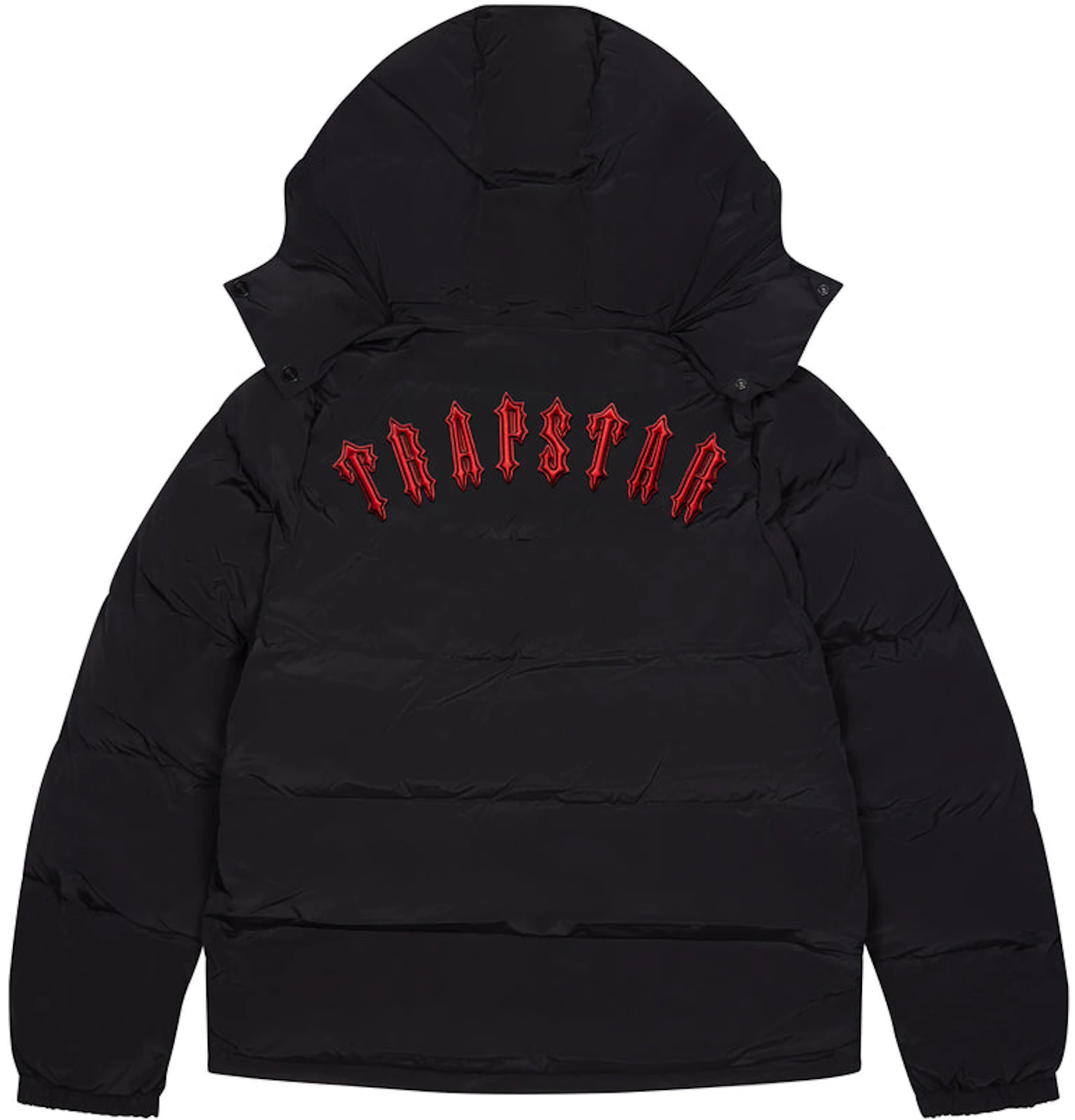 Trapstar Irongate Detachable Hooded Puffer Jacket Black/Infrared ...
