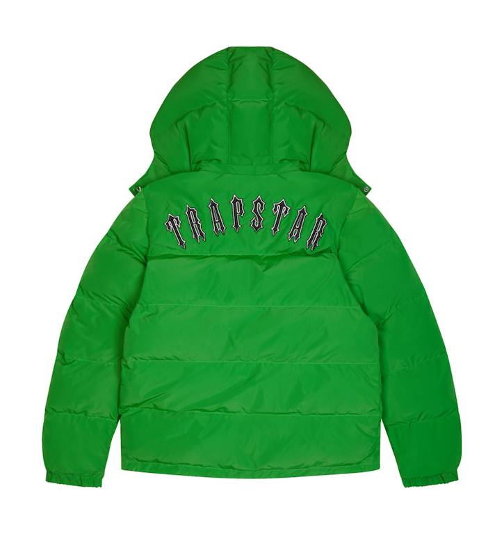Pre-owned Trapstar Irongate Detachable Hooded Puffer Jacket Green