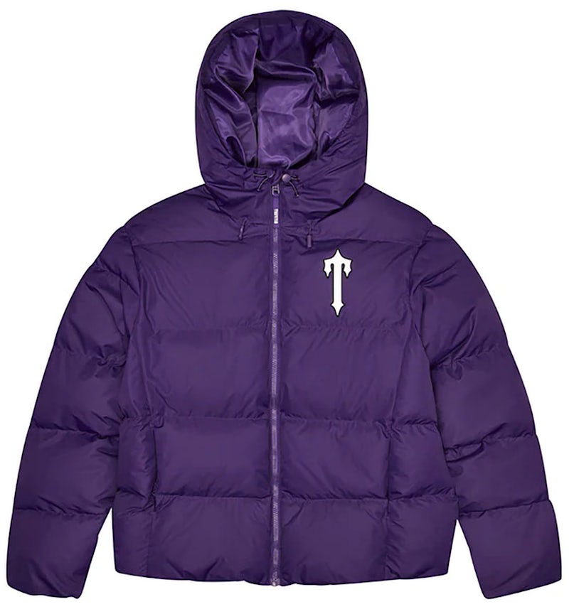 Trapstar Irongate Hooded Puffer Jacket Purple Men's FW24 US