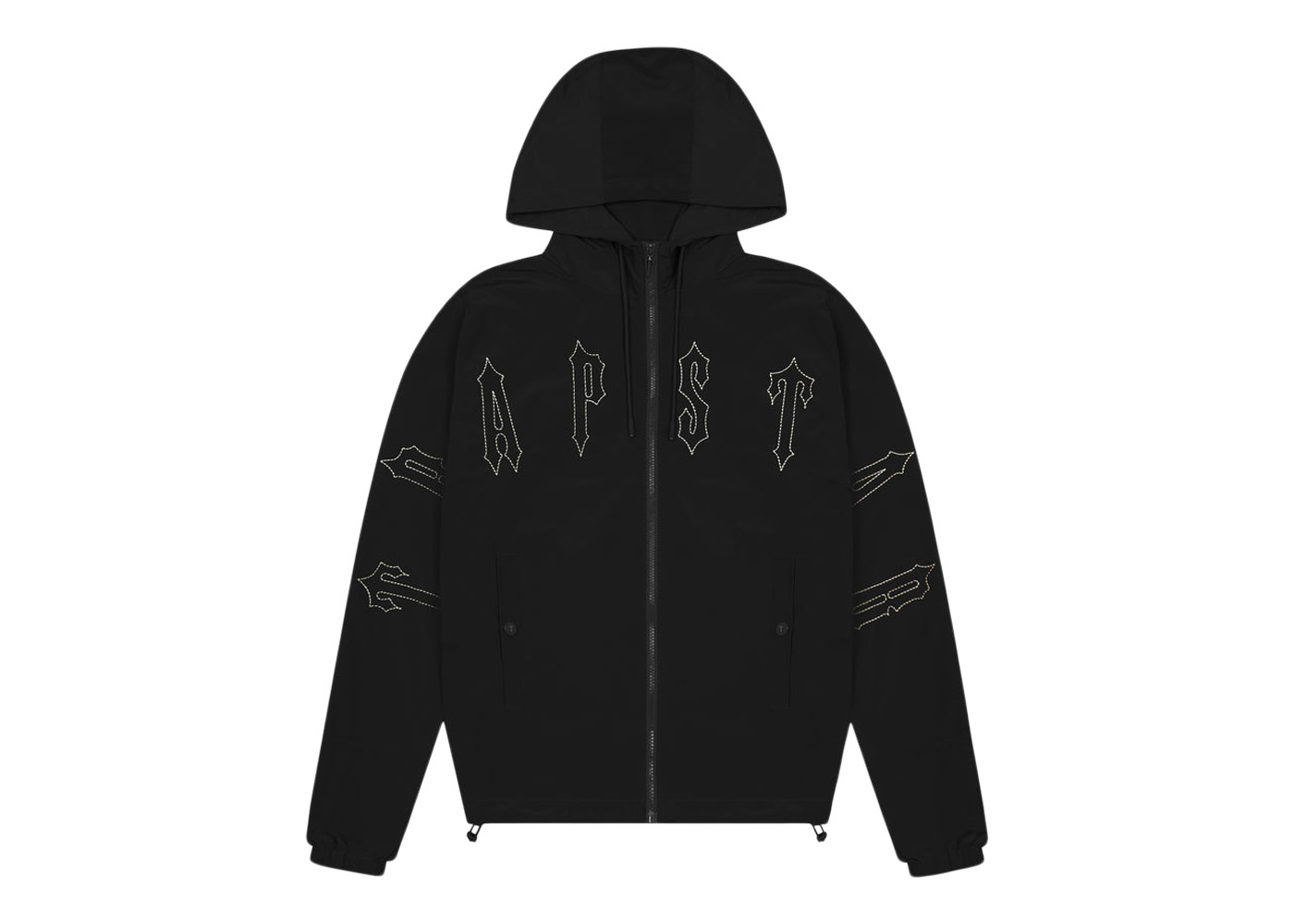 Trapstar Irongate Quilted Windbreaker Jacket Black/White