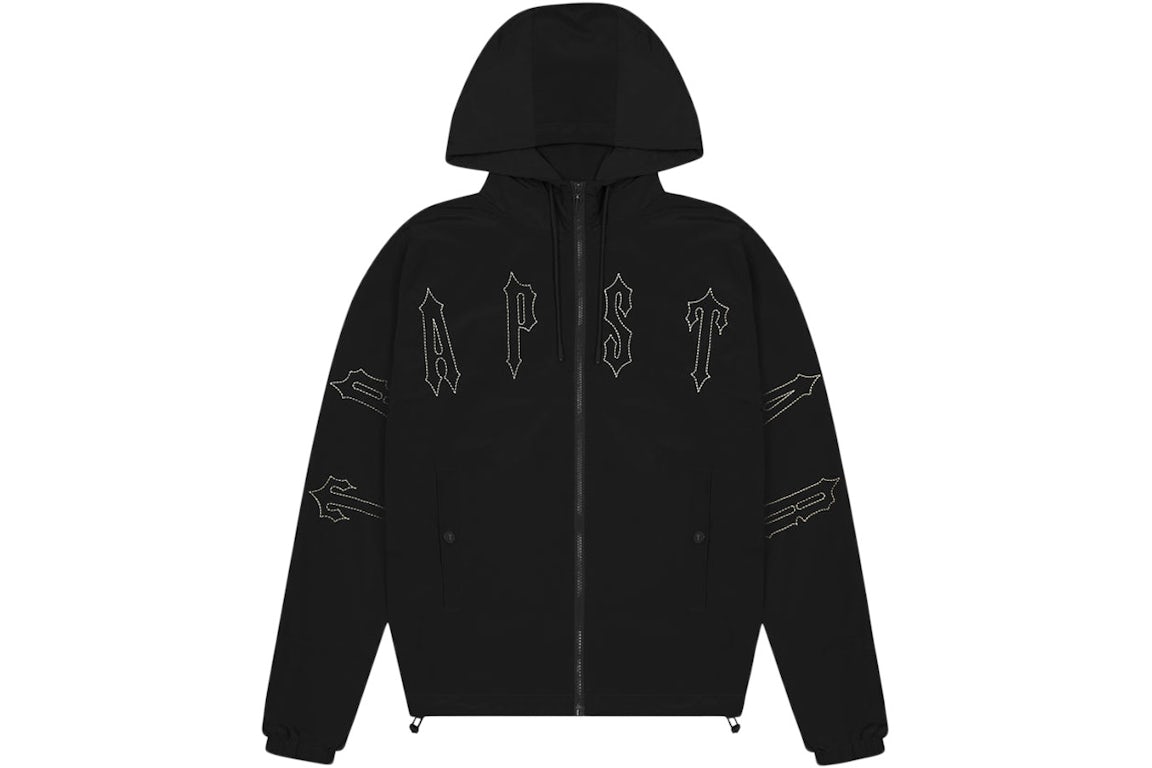 Trapstar Irongate Quilted Windbreaker Jacket Black/White Hombre - SS23 - ES