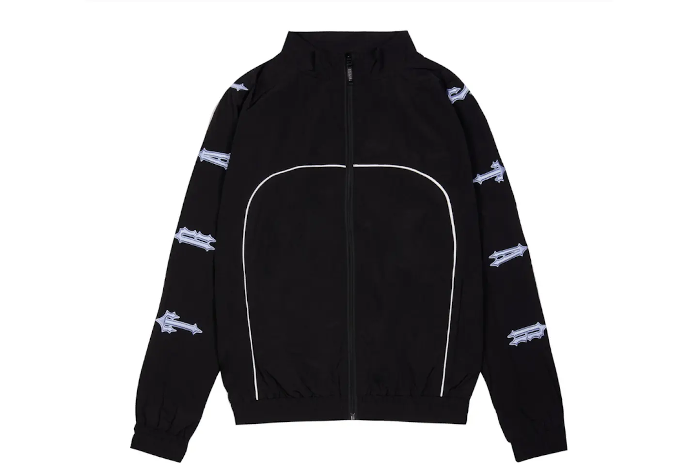 Trapstar Irongate Shell Track Top 2.0 Black/Cashmere Blue Men's - FW22 - US