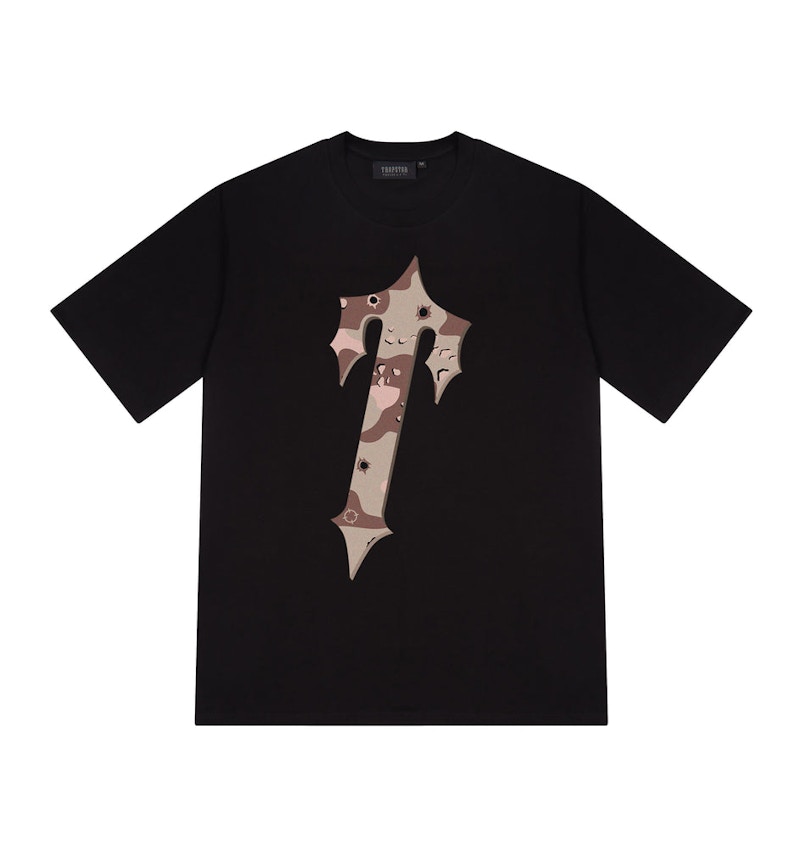【TRAPSTAR LONDON】Irongate T Tee Desert Camo Edition Trapstar Irongate T Desert Camo T-shirt Black Men's - FW22 - US