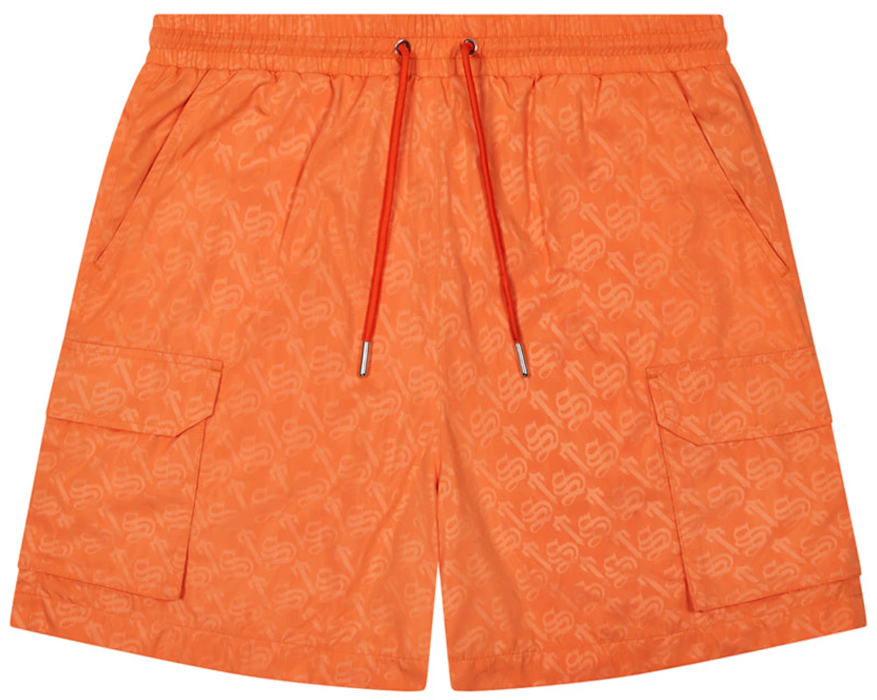 Louis Vuitton Monogram Bandana Nylon Tracksuit Shorts Orange/White