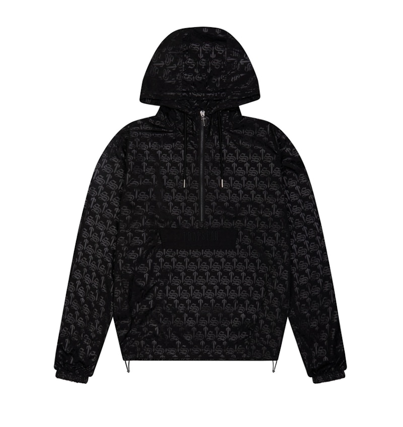 Trapstar Premium Irongate Monogram Windbreaker Black 男装 FW22 CN