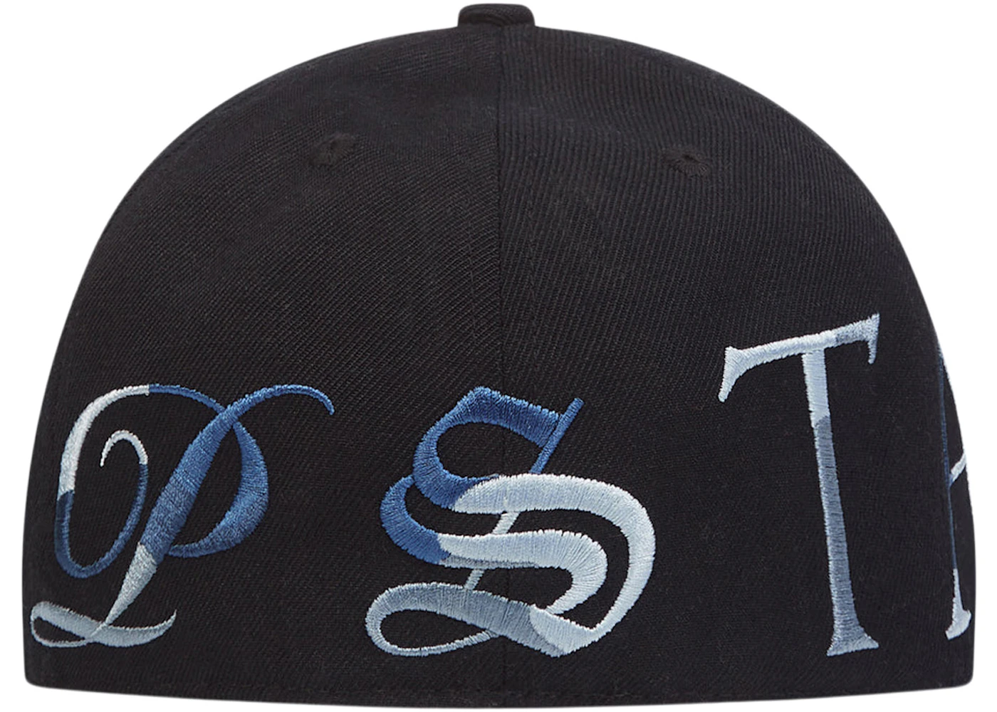 Trapstar Script Fitted Cap Black/Blue Tie Dye Men's - SS23 - US