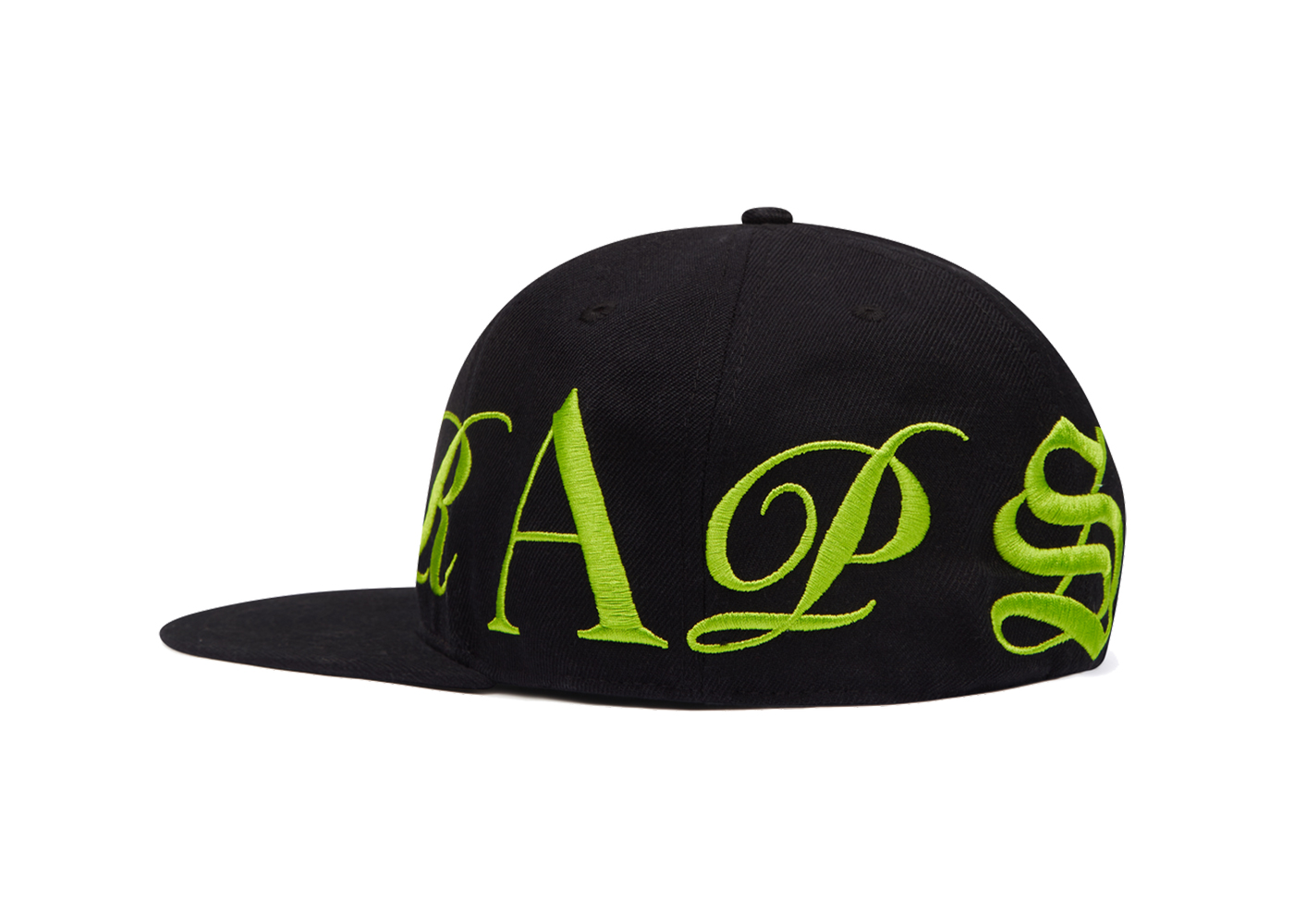 Trapstar Script Fitted Cap Black/Lime - SS23 - US