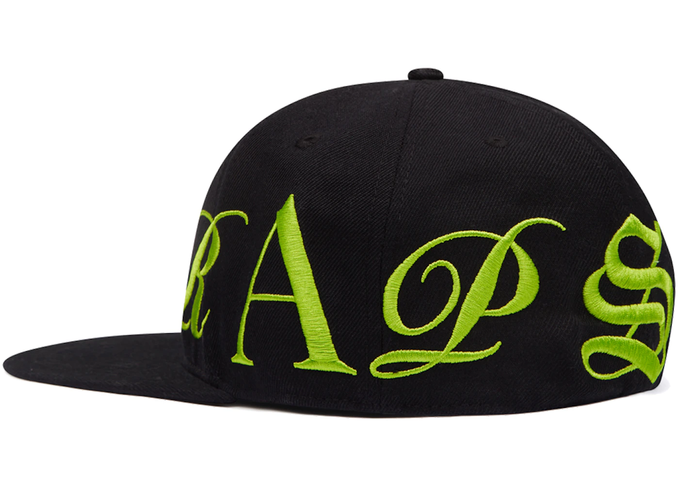 Trapstar Script Fitted Cap Black/Lime - SS23 - US