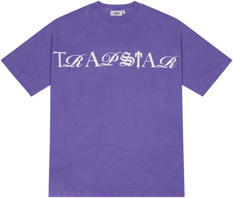 Trapstar Script T-shirt Purple/White Men's - FW22 - US