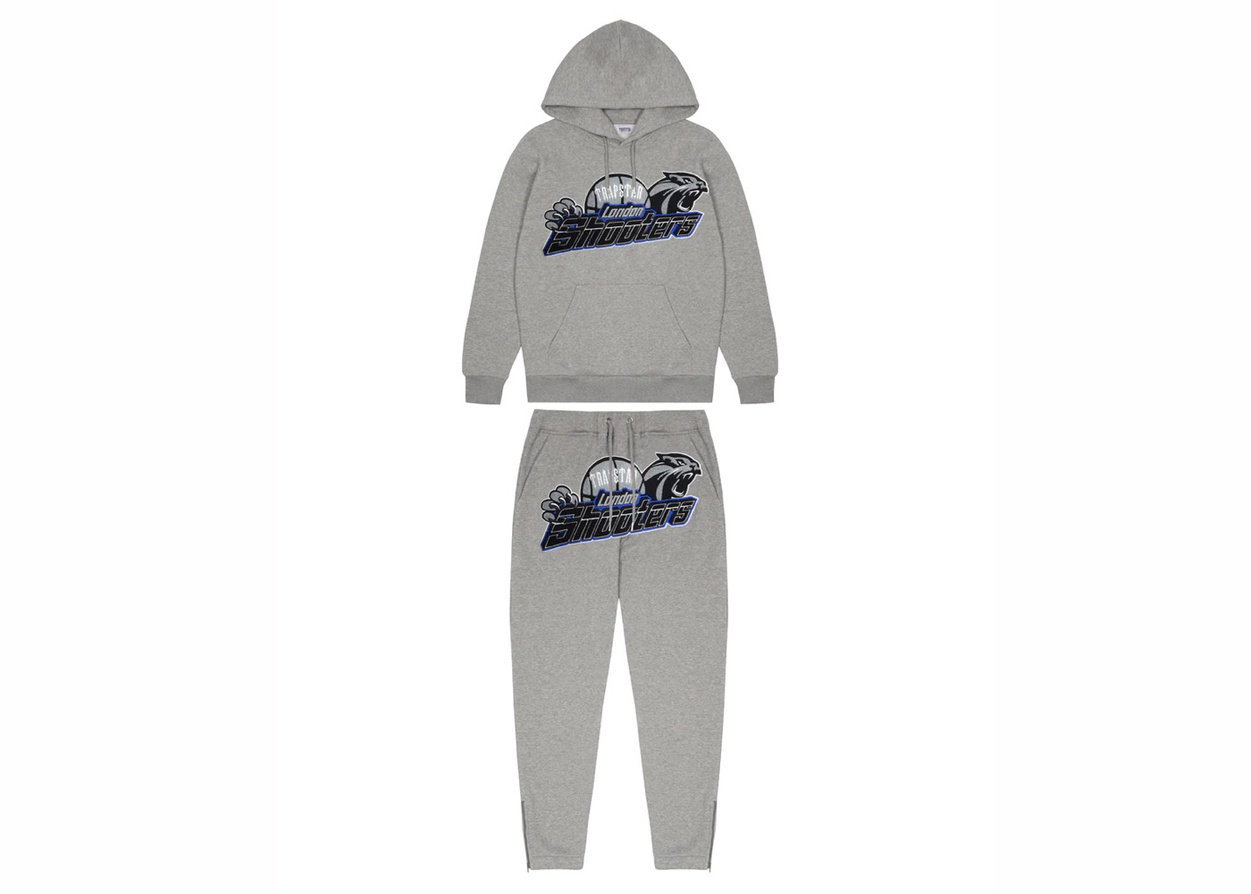 Trapstar Shooters 2.0 Hoodie Tracksuit Grey/Blue