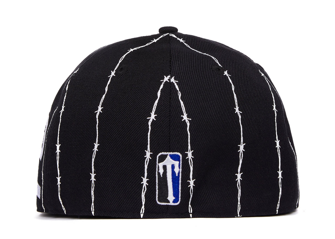 Trapstar Shooters Barbed Wire Fitted Cap Black/Blue - SS23 - JP