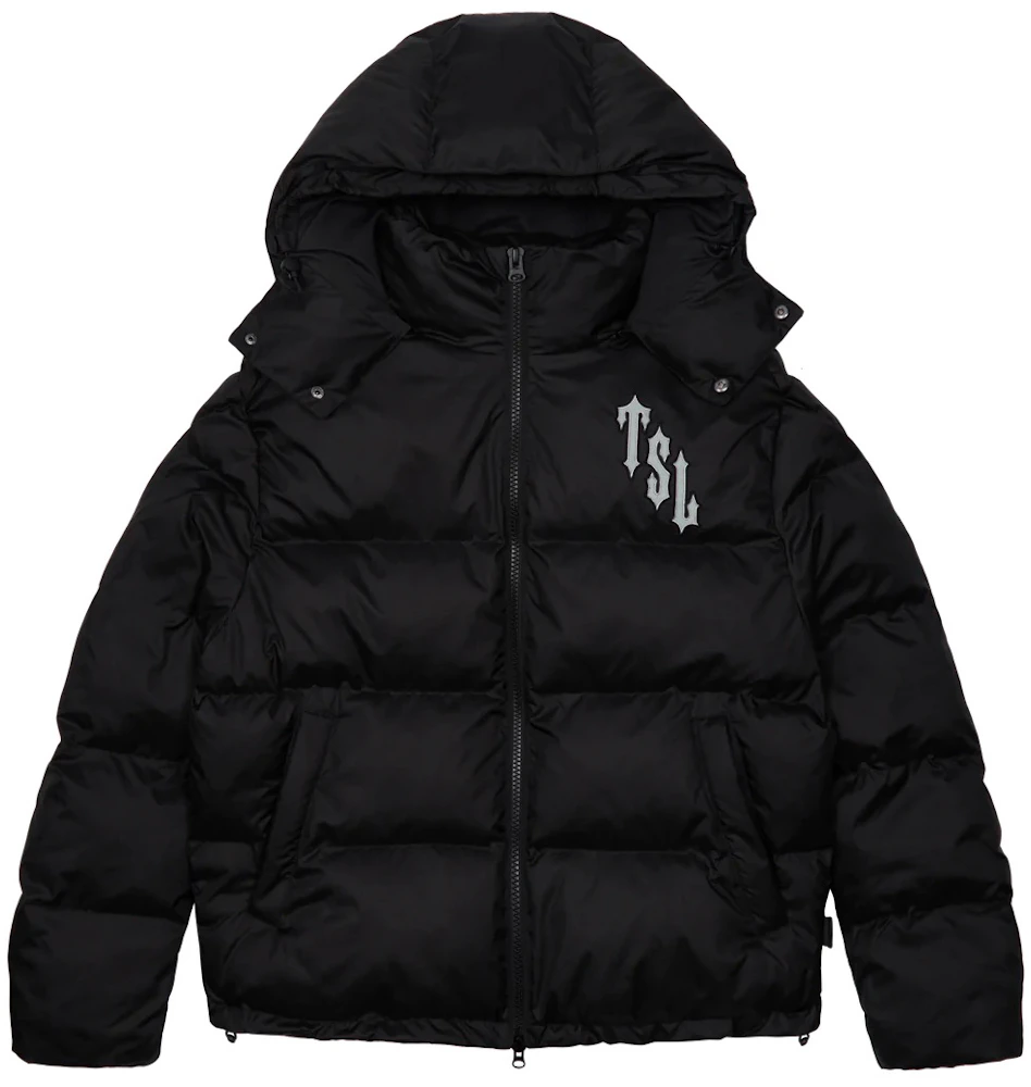 Trapstar Shooters Hooded Puffer Black/Reflective Men's - FW22 - US