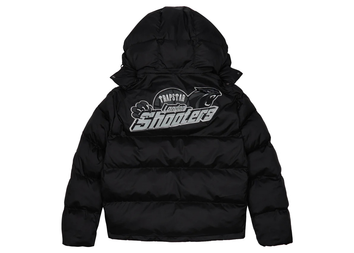 Trapstar Shooters Hooded Puffer Black/Reflective Men's - FW22 - US