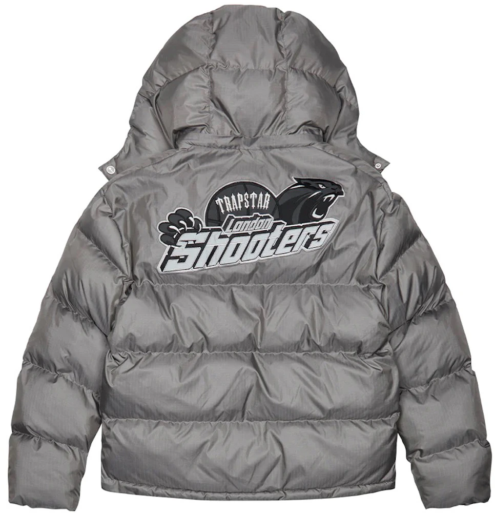 Trapstar Shooters Hooded Puffer Grey Homme - FW22 - FR